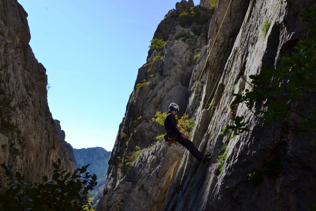 Paklenica National Park rock climbing for beginners in Croatia