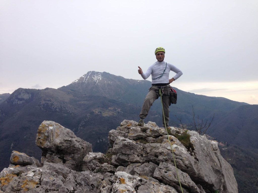 Climbing in the Apuan Alps in Tuscany
